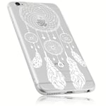 mumbi Coque compatible avec iPhone 6 / 6s Cas de téléphone portable avec motif Attrapeur de rêve, transparent