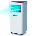 Adamson A9000 | Climatiseur Mobile Silencieux 3 en 1 + NOUVEAUTÉ 2024 + Déshumidificateur + Climatiseur Portable 9000 BTU + Ventilateur et Climatisation + Clim Mobile avec Télécommande + GARANTI 5 ANS