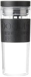 BODUM - 11685-01S - Travel Mug à Double Paroi en Plastique - couvercle à Vis hermétique - 0.45 L