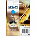 Genuine Epson 16 Cyan T1622 Ink Cartridge for WorkForce WF-2010w WF-2510wf