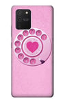 Pink Retro Rotary Phone Case Cover For Samsung Galaxy S10 Lite