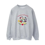 Disney Dam/Kvinnor Mickey Mouse Mickey Minnie Jultröja Sports Grey M