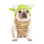 Star Wars for Pets Costume Yoda pour Chiens, Taille S | Costume Yoda Vert à Capuche et Confortable pour Tous Les Chiens | Costume d'halloween pour Chien de Petite Taille | Voir Le Tableau des Tailles