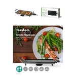 Plancha Grill électrique XL Design Pro 47.5cm x 26.5cm - Anti adhésive - 2000W Plaque de cuisson