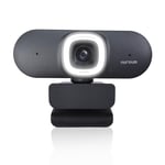 Nuroum V32-AFL Webcam 4K 8MP 1080P/60fps, 1440P/30fps Sony CMOS avec Autofocus, Lumière Réglables/Double Micros Anti-Bruit/Auto-Framing, Caméra Plug&Pplay pour Streaming/Vidéoconférence