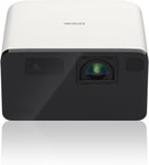 EF-21W Mini Smart Laser Projector | Projecteur Vidéo Portable Full HD, 1920 x 1080p, Haut-Parleur Bluetooth 5W, Projection au Mur, au Sol ou au Plafond, 1000 Lumens, Google TV | 150"", Blanc