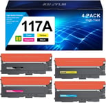 117A Cartouches De Toner Compatible Pour Hp 117A W2070A Toner Pour Color Laser Mfp 179Fnw 178Nw 178Nwg 179Fwg 150A 150W 150Nw W2070A W2071A W2072A W2073A (Noir Cyan Jaune Magenta)