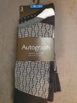 3 Pairs Autograph Pima Cotton 6-7.5 Socks Marks And Spencer