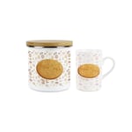 Rich Tea Biscuit Mug & Canister Gift Set - Novelty Gifts for Foodies