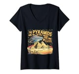 Womens The Pyramids and Ancient Aliens Mysteries V-Neck T-Shirt