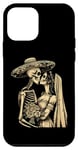 Coque pour iPhone 12 mini Day Dead Squelette Mariage Couple Mari Femme Dia de