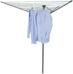 ROTARY AIRER 40M OUTDOOR 4 ARM CLOTHES WASHING LINE DRYER FOLDING GARDEN LAUNDRY