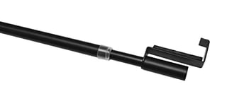 GARDINIA Barre de Vitrage, extensible, Barre à Rideaux sans Vis ni Perçage, Ø 7 / 9 mm, 40 - 60 cm, Métal, noir