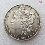 1st 1878-1887 USA Morgan Silver Dollar $1 minnesmynt C 3 One size