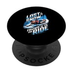 Lost In The Snow Found In The Ride Snowmobile Lover PopSockets Adhesive PopGrip