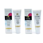 2x Olay Natural White Miracle Fairness BB Face Cream SPF15 50ml