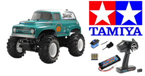 Tamiya RC Squash Van (GF-02) DEAL BUNDLE EVERYTHING YOU NEED 58725