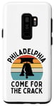 Coque pour Galaxy S9+ Funny Philadelphia - Come For The Crack - Liberty Bell Humour