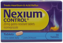 Nexium Control 20mg Gastro-Resistant Tablets 14 Pack X 1