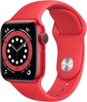 Apple Watch Series 6 (Gps, 40mm) Boîtier En Aluminium (Product)Red Avec Bracelet Sport (Product)Red (Reconditionné)