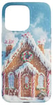 iPhone 15 Pro Max Cute Christmas Gingerbread House Snowflakes Holiday Xmas Case