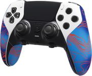 Sticker Grip Manette Pour Ps5 Edge Controller,Sticker Skin Protection Pour Ps5 Manette,Autocollants Accessoire Antidérapante Souple Pu Absorbant La Sueur Pour Ps5 Edge-Damas