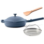 Our Place Always Pan 2.0 | Nonstick 26.7 cm Toxin-Free Ceramic Cookware | Versatile Frying Pan, Skillet, Saute Pan | Stainless Steel Handle | Oven Safe | Lightweight Aluminum Body | Blue Salt