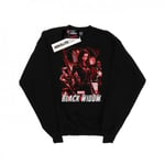 Marvel Mens Black Widow Movie Red Group Cotton Sweatshirt - 4XL