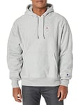 Champion Men's Reverse Weave Hoodie Hoody, Oxford Gray/Left Chest C Logo, XL UK