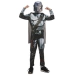 4-10 år barn Star Wars The Mandalorian Cosplay kostym dräkt Jumpsuit med Cape Mask Presenter för festdräkt 7-8 Years SQBB Z