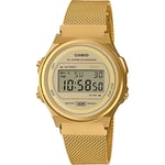 Montre Unisex CASIO A171WEMG-9ADF Acier d'Or Mesh VINTAGE Chrono Alarm