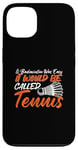 Coque pour iPhone 13 Jeu d'amour pour joueur de badminton