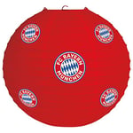 amscan 9906517 - Lampion FC Bayern Munich - 1 pièce - Taille 20 cm - en Papier avec Logo de la Bavière - Parfait comme décoration pour la fête des Fans ou la fête de Football