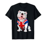 English Bulldog Boys Kids Gifts England Flag T-Shirt