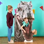 STAR CUTOUTS SC1281 Life Size Cut Out Jurassic World Indominus Rex Dinosaur Stand in Multi Colour 189 CM TALL