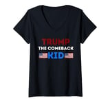 Womens Donald Trump The Comeback Kid, Show Support For Trump V-Neck T-Shirt