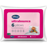 Silentnight Pillows Ultrabounce 6 Pack Bouncy Filled Comfy Soft Hotel Bed Pillow