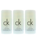 Calvin Klein Unisex CK One Deodorant Stick 75g x 3 - One Size