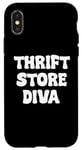 Coque pour iPhone X/XS Thrift Store Dive Funny Thrifter Tees bags and Mugs Funny