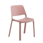 Office Hippo Indoor, Outdoor, Café, Dining, Kitchen Stackable Chair, Polypropylene, Rose, 57 x 54 x 82 cm