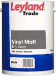 Leyland Trade Vinyl Matt Emulsion Paint - White 5L