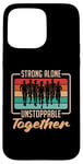 iPhone 15 Pro Max Strong Alone Unstoppable Retro Race Cross Country Running Case