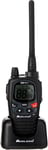 G9 Pro Talkie-Walkie Radio Bidirectionnelle,Double Bande 36 Canaux Pmr446 Et 69 Lpd,Sans Licence,4 Piles Aa Rechargeables 1800 Mah,Clip Ceinture,Certifie Ukca,Prise Britannique,Noir