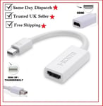 Mini Display port to HDMI Adapter 4K White Compatible With Dell HP