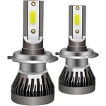 H7 Phare de Voiture Mini Lampe Led Ampoules Kit de Phares de Voiture 6000K Lampe Led 2Pcs