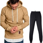 BIBOKAOKE Men's Jogging Suit Long Sleeve Hoodie Sweatshirt Sports Trousers Slim Fit Gym Training Tracksuit Jogger Jogging Suit Sports Suit Basic Design Tracksuit Leisure Suit with Pockets