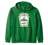 Sweet Relish DIY Halloween Costume Condiment Green Pickle Zip Hoodie