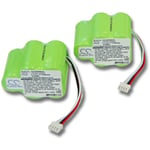 2x Batteries Ni-MH pour Aspirateur Ecovacs Deebot D62, D63, D65, D73, D73n, D76, D77, D79. Remplace: 945-0006, 945-0024, 205-0001, LP43SC3300P5 - Vhbw
