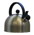 ViaMondo Stainless Steel Gas Hob 2 Litre Whistle Kettle - Soft Gold