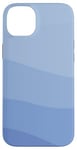 Coque pour iPhone 14 Plus Uni Monochromatique Bleu clair Motif vagues